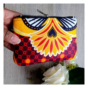 Porte cartes coloré wax / porte carte femme