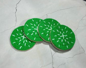 Crochet Cactus Coasters