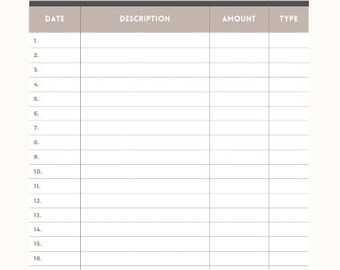 Monthly Budget Tracker Printable - Etsy