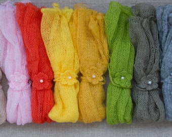 Photoset consisting of baby hairband + wrap mohair for newborns - color selection -, Newborn photoshoot, Fotoprops
