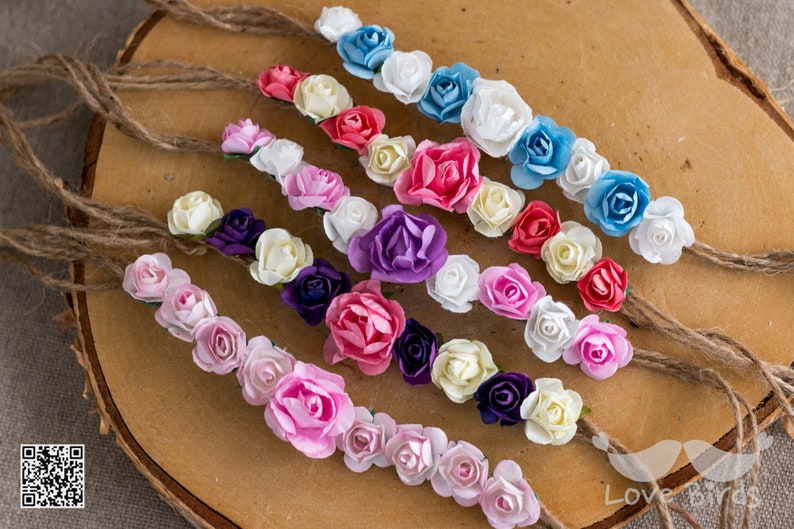 Baby hair band in different colors newborn flower wreath photo prop hair band for kid/'s birthday hair band baptism