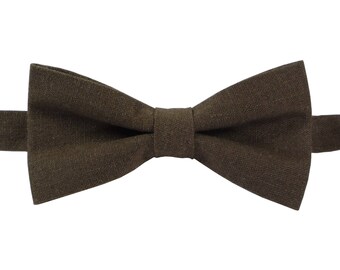 brown bow tie etsy