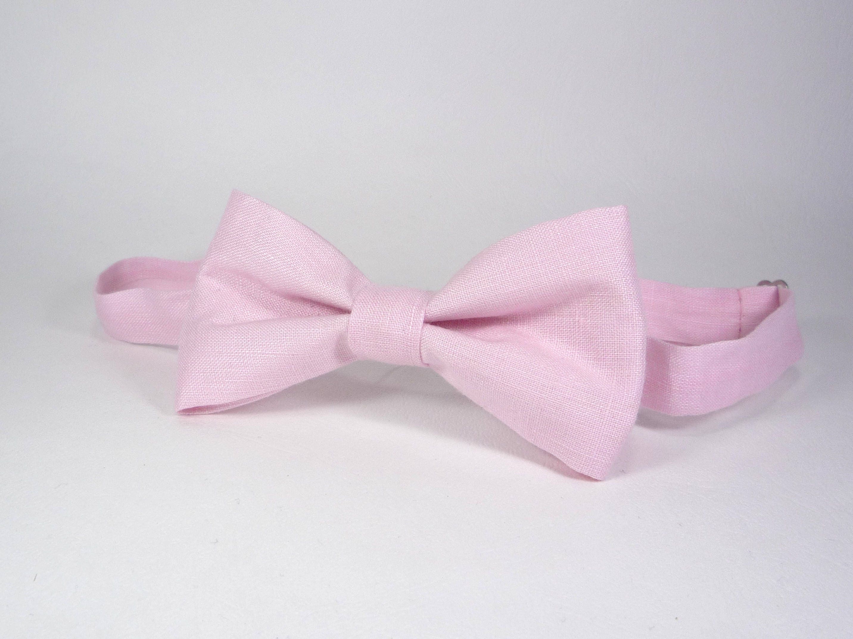 Light Pink Bow Tie Blush Pink Bow Tie Wedding bow tie men | Etsy