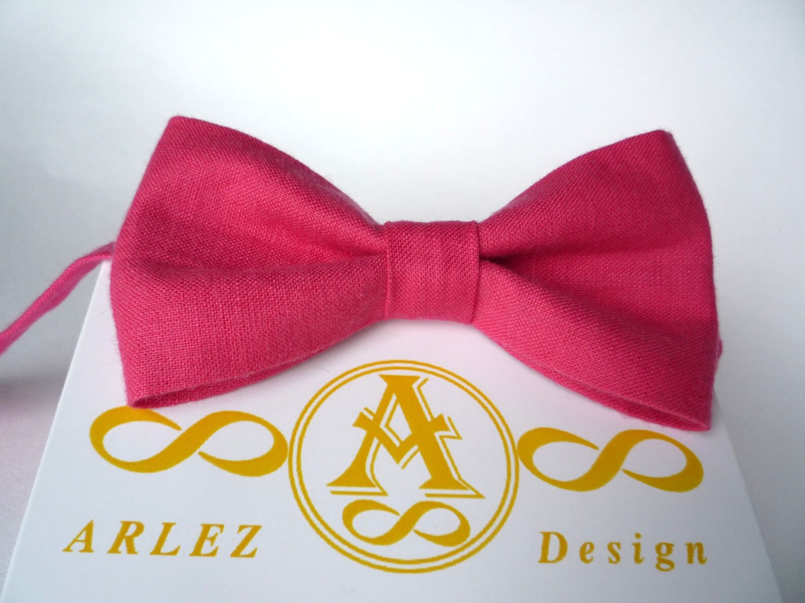 Red Crimson Linen Bow Tie Red Bow tie for groomsmen Red Etsy