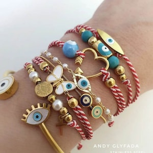 Handmade March Bracelets and Stainless Steel Bracelets