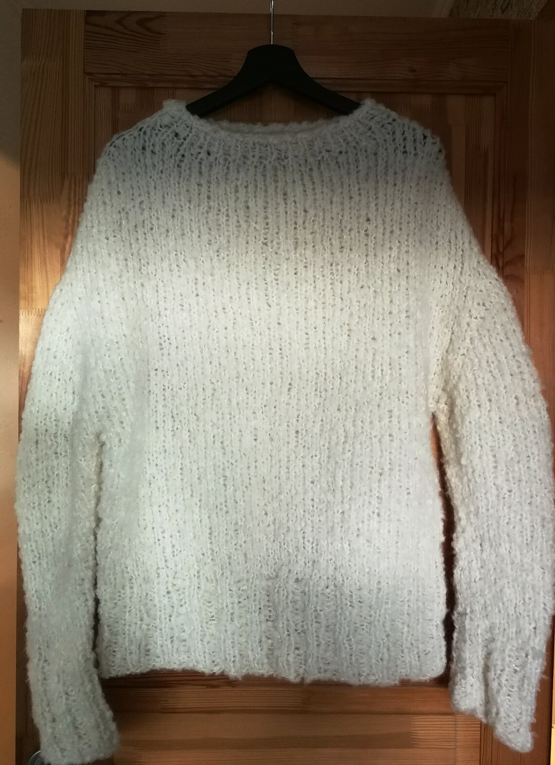 Bulky Mohair Blend White Oversize Shaggy Sweater Size: M-L - Etsy
