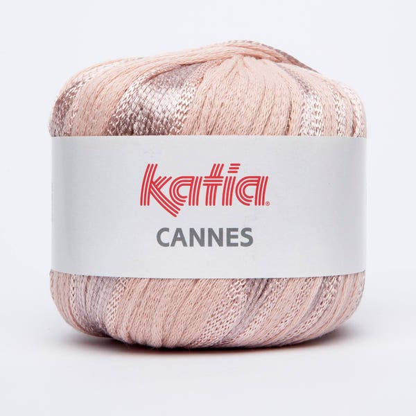 Katia CANNES coton brillant, viscose - 5.60 EUR par 1 boule, 3 dk & light worsted, 50 grs / 130 m, Aiguilles: 4.0 – 4.5 mm