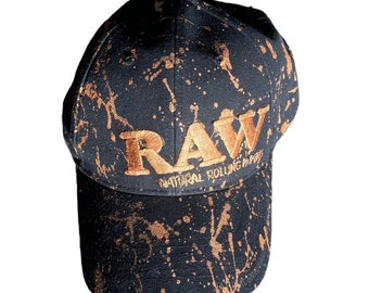 RAW gold baseball cap