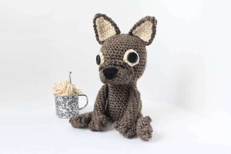 brindle french bulldog stuffed animal