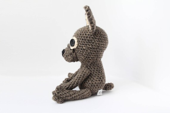 brindle french bulldog stuffed animal