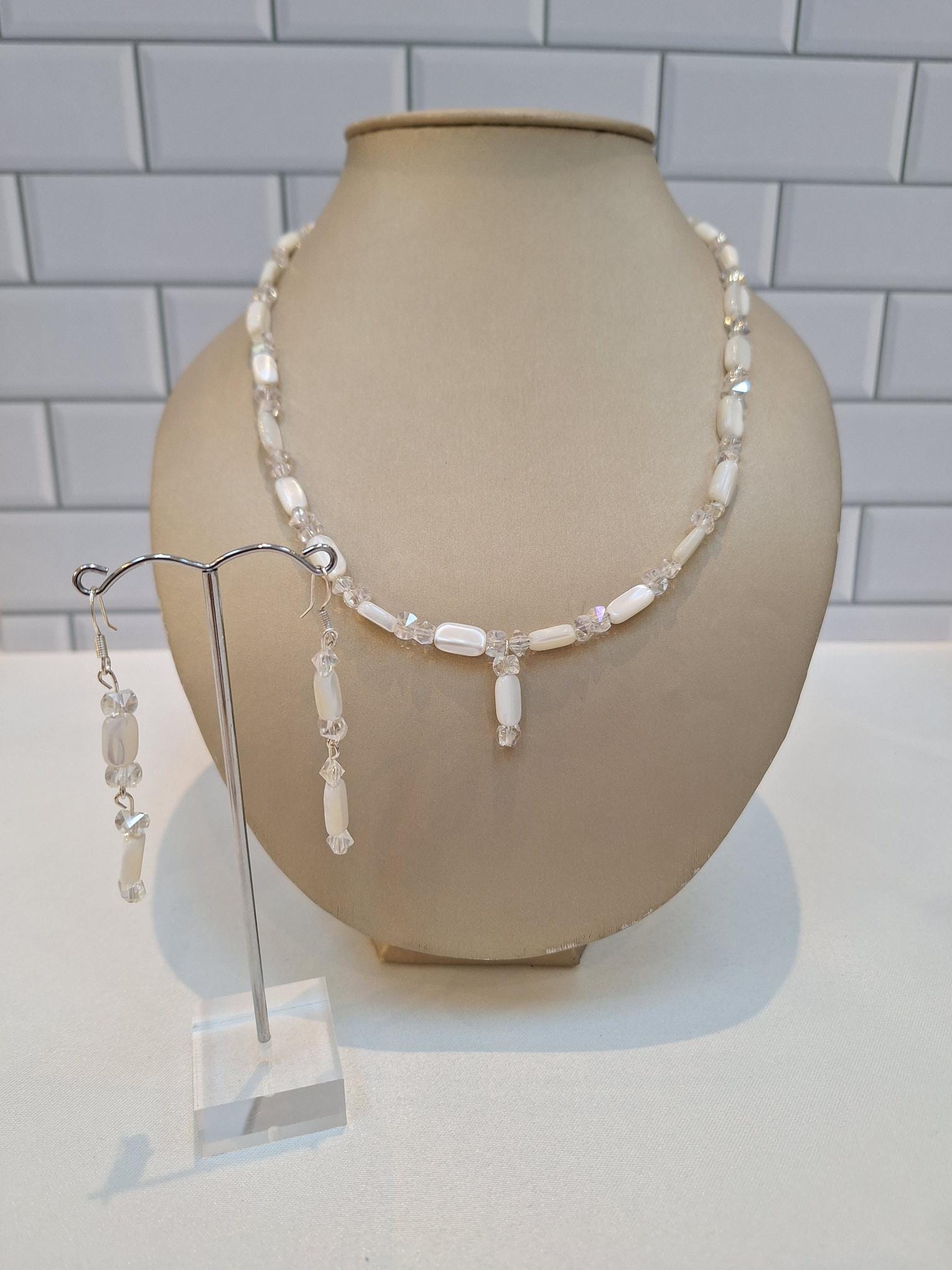Hermosa Australian Created Opal Necklace & Earrings Set - Mother's Day Gift In Gift Box - View #6