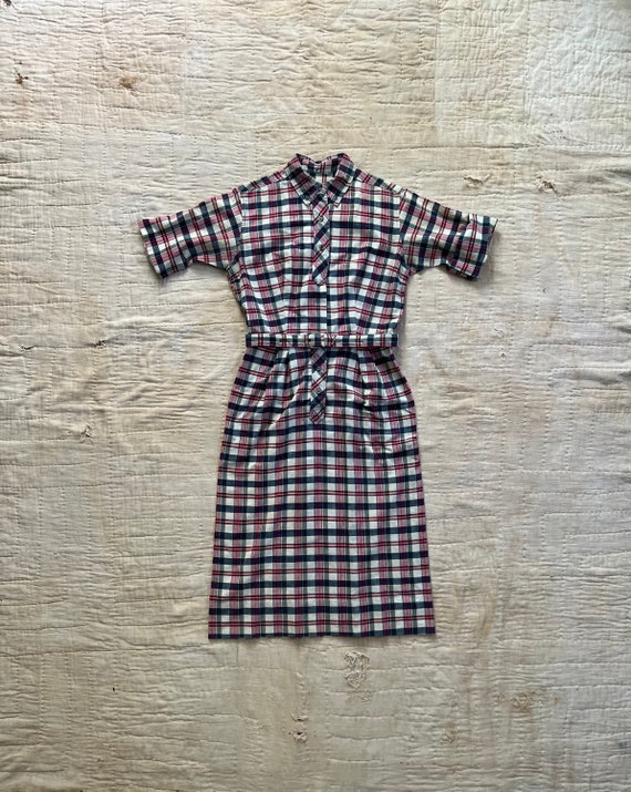 Vintage Plaid Dress - image 3