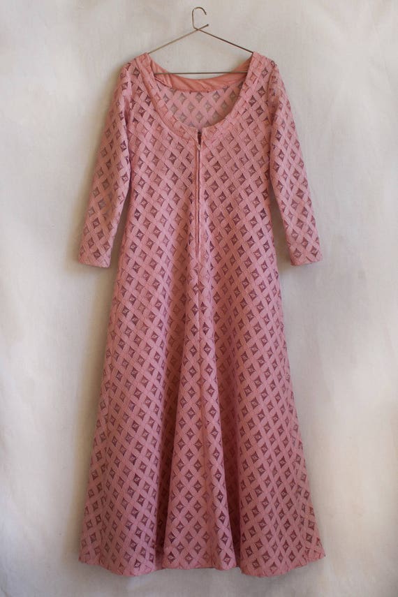 Vintage 60s Desert Rose Dress - image 3