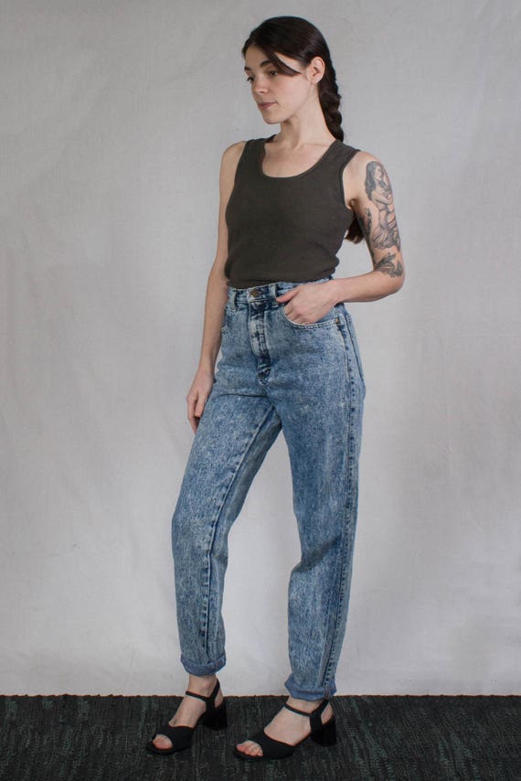 Acid Wash Denim Jeans
