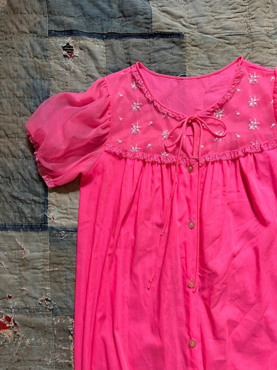 Vintage Sans Souci Pink Nightgown