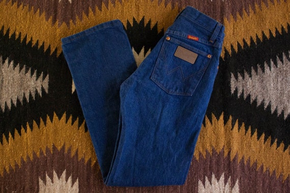 Vintage 70s Wrangler Straight Leg Denim Jeans - image 1