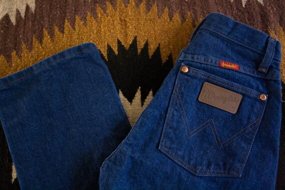 Vintage 70s Wrangler Straight Leg Denim Jeans - image 2