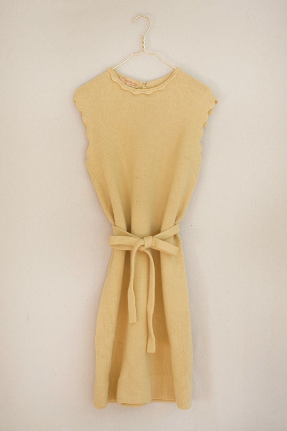 Vintage 60s Mid Century Wool Dress