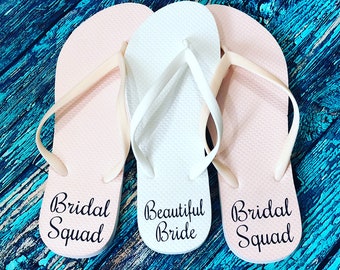 etsy wedding flip flops
