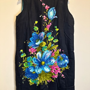 Vintage Florida Handprints Shift Dress