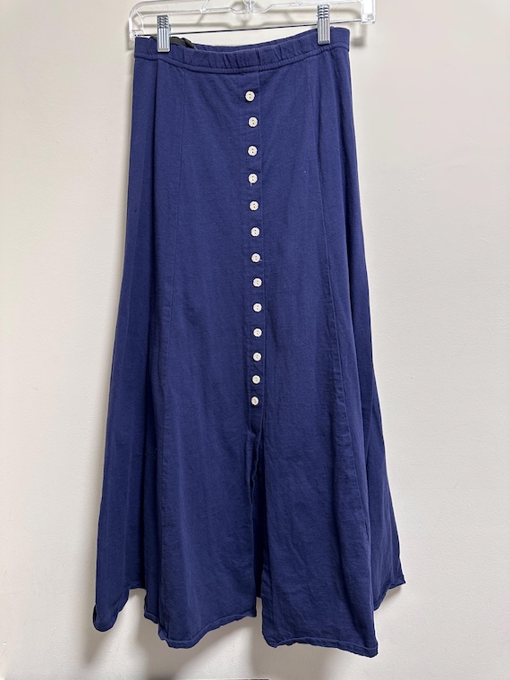 Vintage Wrapper Brand Long Buttonfront Cotton Ski… - image 1