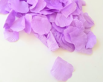 100+ Light Purple Petals, Wedding Fabric Artificial Petals, Fake Purple Rose Petals