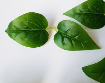 PATIKIL 5.51x4.72 Artificiale Seta Dalia Foglia 80pz Artificiale Verde Foglie Finto Foglie Finto Artigianato Foglie per Fai da Te Matrimonio Bouquet