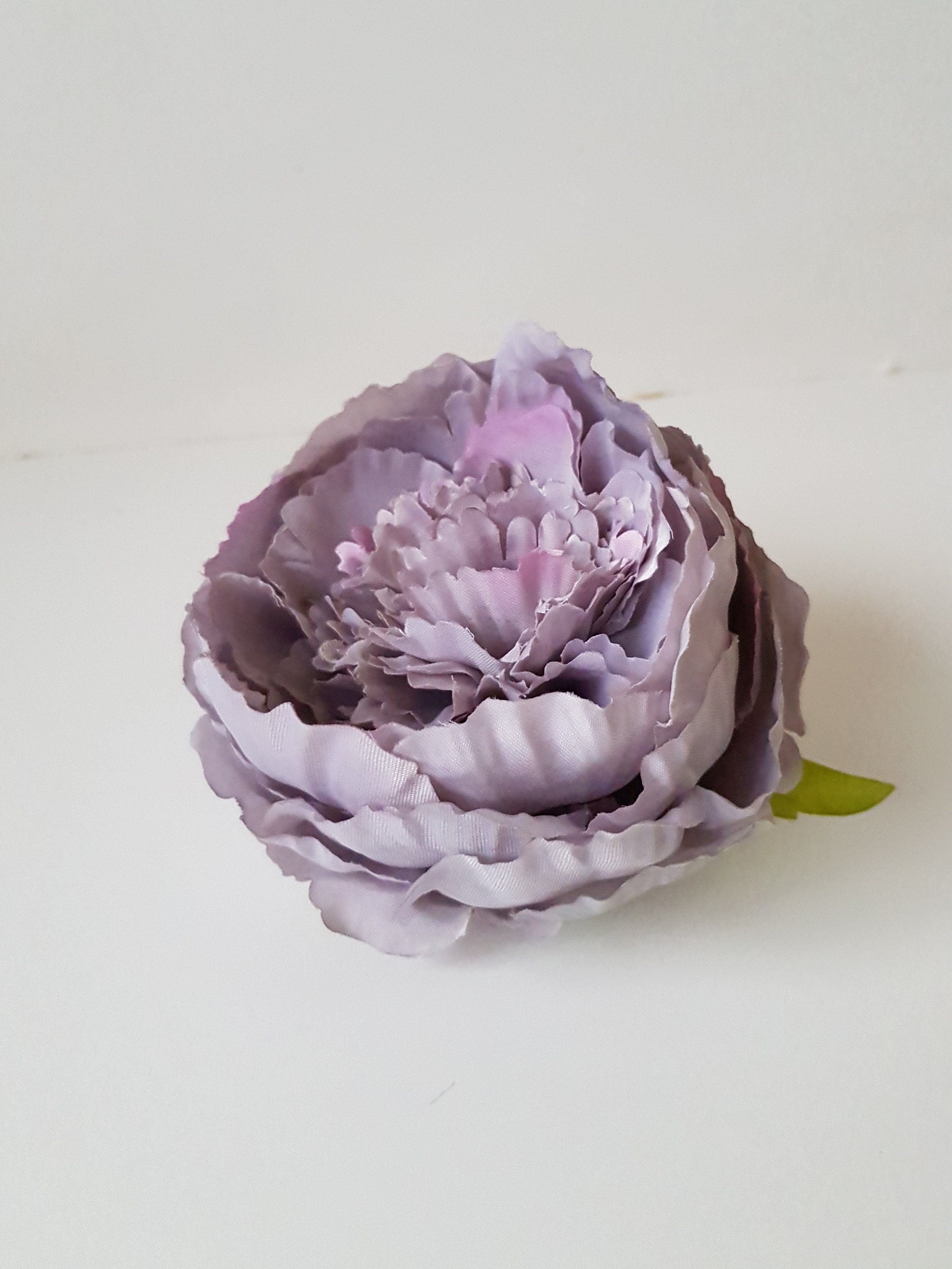 1 Jumbo Gray Silk Peony Grey Artificial Flowers Big Peony Etsy