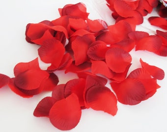 100 Stück rote Seide Rosenblätter Hochzeit Blume Dekoration