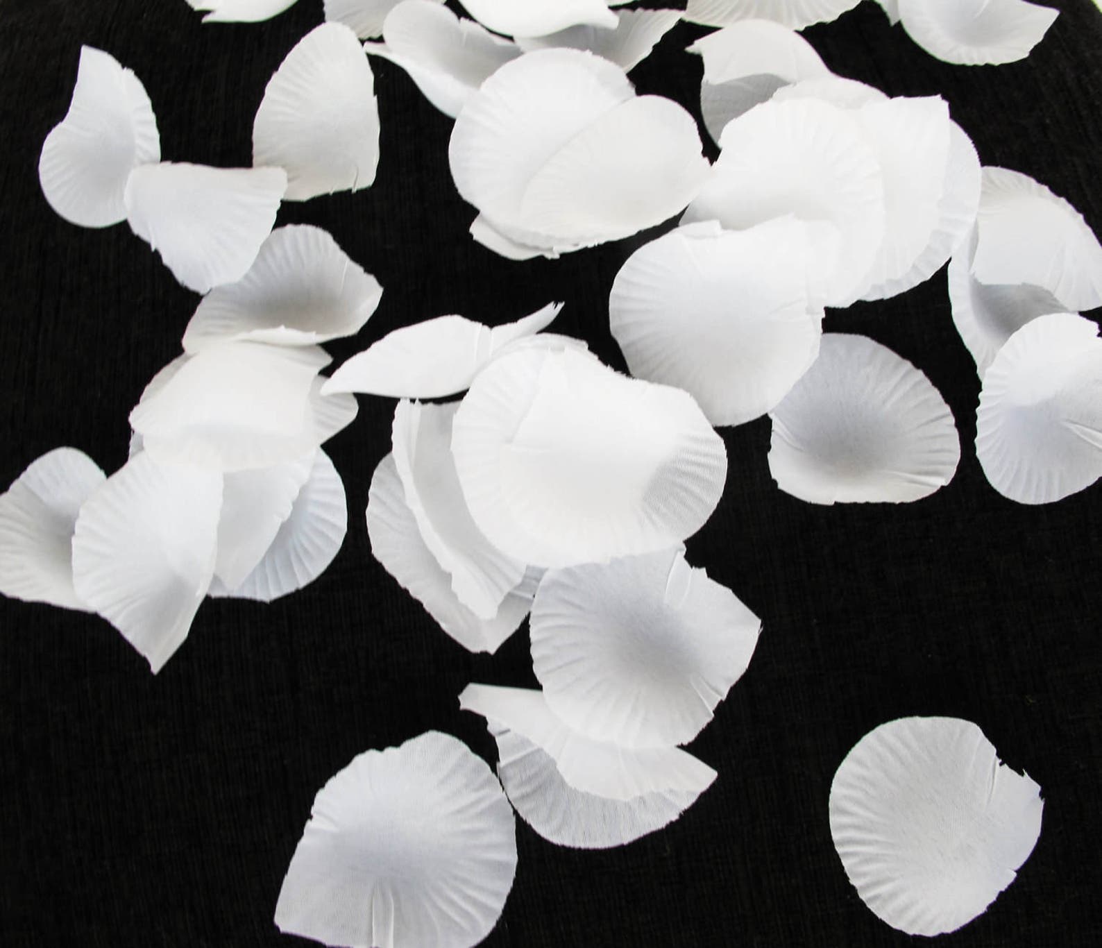 100 Pcs White Silk Rose Petals Wedding Flower Favor Decoration Etsy
