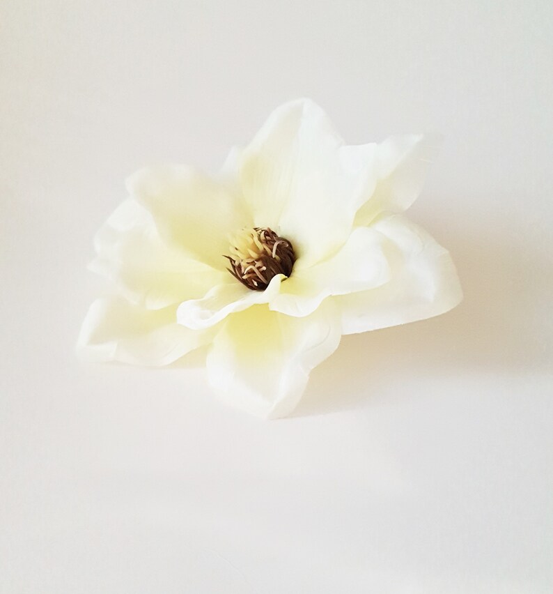 Flor Artificial Magnolia Lotus De Madera Sola – Artesanal De Tailandia – Difusor De Caña Natural – 9_Freedom