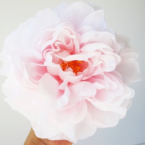1 grote parelroze pioenroos, kunstzijden bloemen, roze pioenrozen 5,9" bloemen haaraccessoires bloemenbenodigdheden nep nep DIY bruiloft