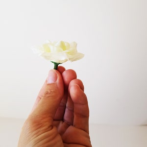 8 Mini Creamy White Roses Very Beautiful Silk Rose DIY Crafts Silk ...