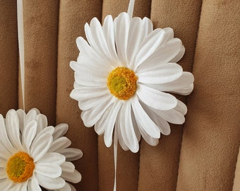 GÄNSEBLÜMCHEN GARLAND 40 "weiße Gänseblümchen künstliche blumen weiße Blume Hochzeit Weihnachten Ostern Geburtstag Wohnkultur Urlaub Dekoration