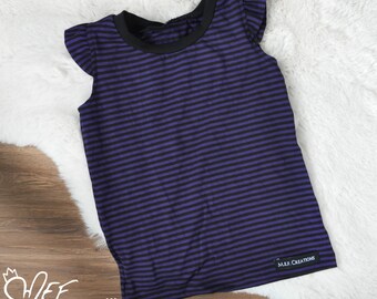 Purple and black Lined Tank top for baby and child - Summer 2021