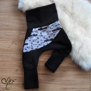 handmade baby pants by MEF Creations Boutique Black baby leggings black grow with me pants for babies