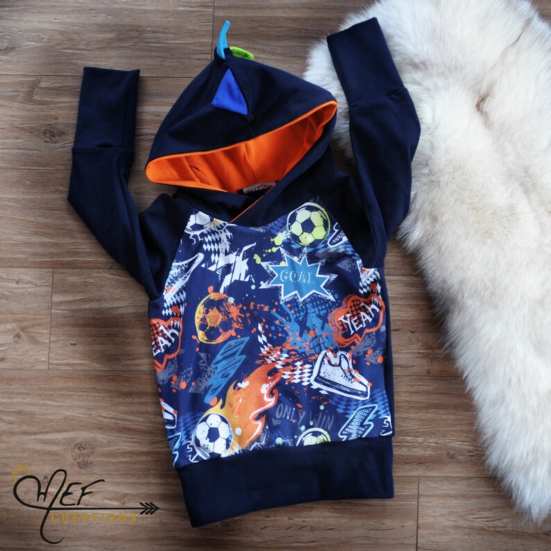 Soccer hoodie football hoodie for baby and kid by MEF | Etsy