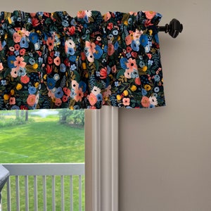 Paper Window Valance Rifle Paper Co. Navy Garden Party Window Valance - Etsy