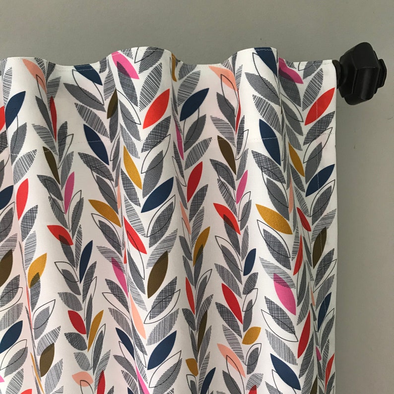 Midcentury Modern Window Treatment Panels and Valances in Etsy