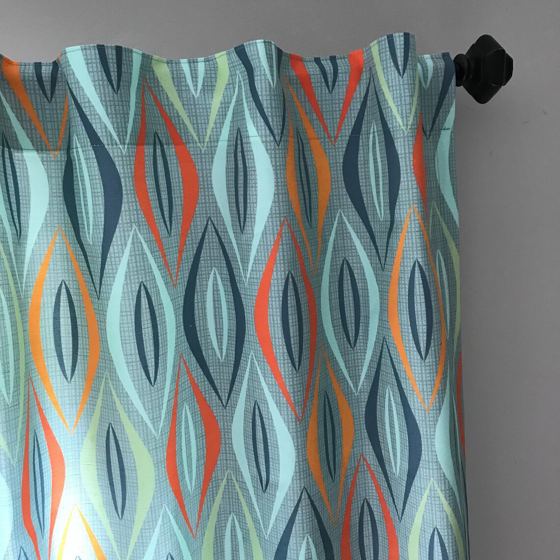 Midcentury Modern Window Treatment Panels and Valances in Etsy