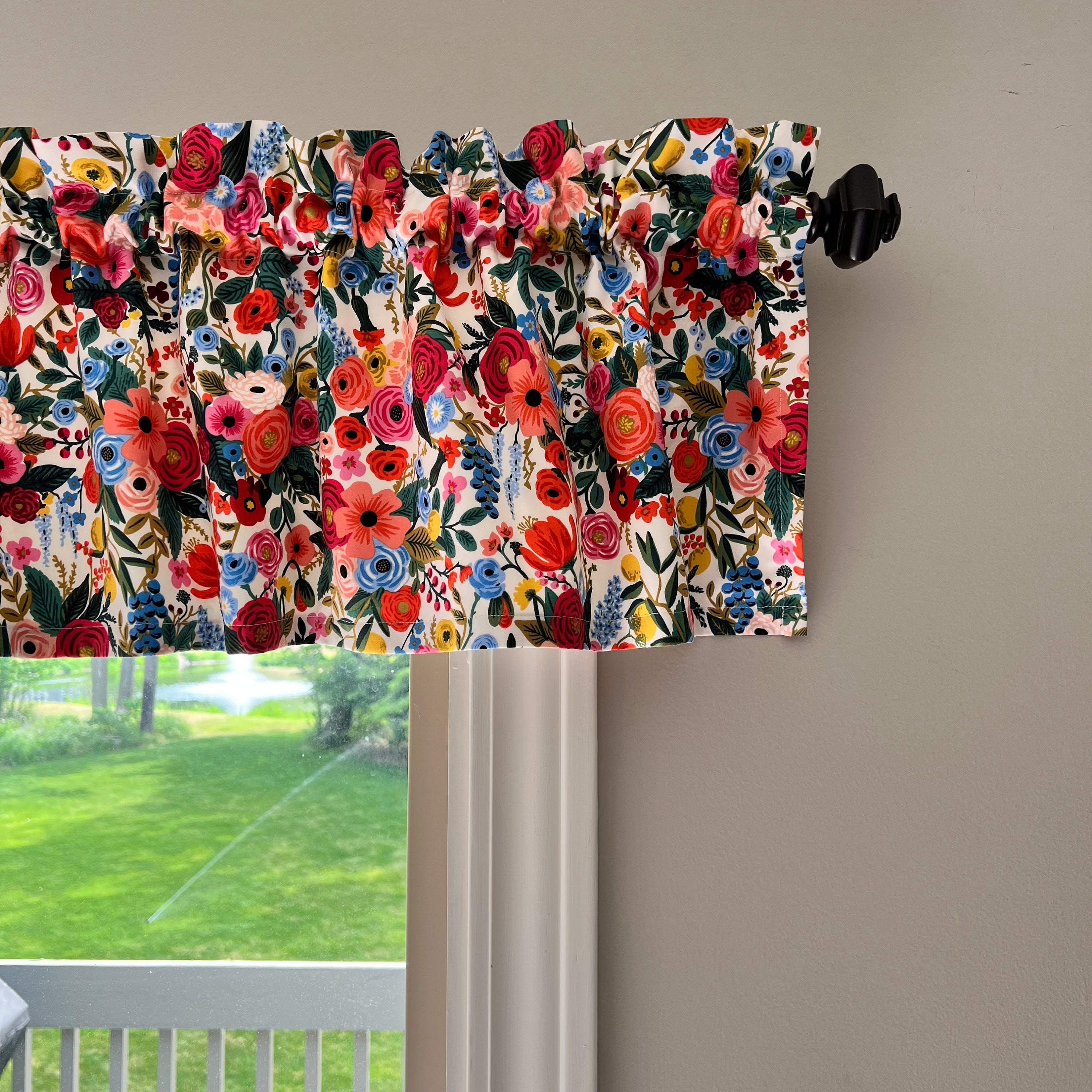 Paper Window Valance Rifle Paper Co. Cream Garden Party Window Valance - Etsy