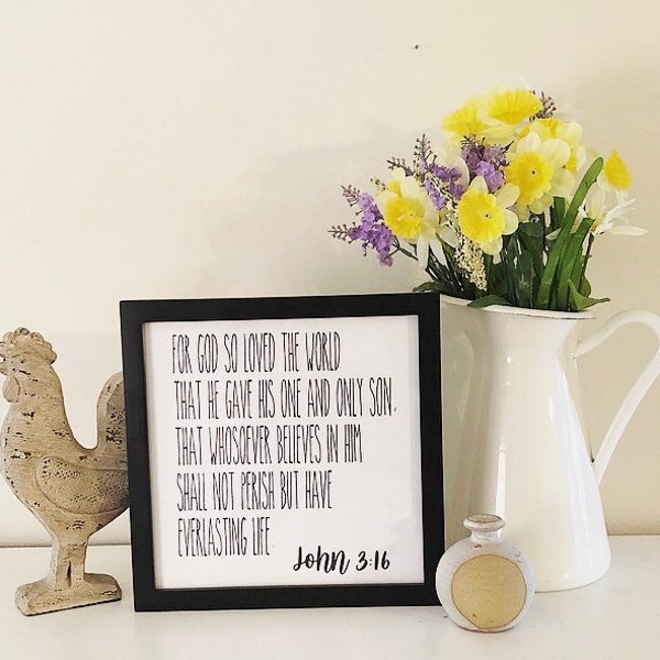 Framed Bible Verse Etsy