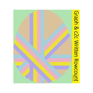 PDF Easter egg blanket C2C crochet pattern, C2C graph, Written row count instructions for C2C, corner to corner, crochet pattern