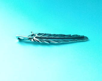 Feather Necklace, Silver Feather Necklace, Feather Necklace, Feather jewelry, Silver feather
