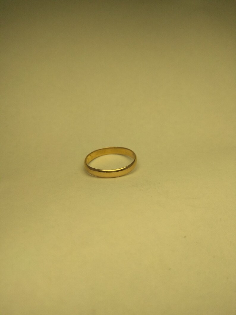 gift for her width is 3 mm custom ladies ring size regular fit anniversary or wedding band solid 14K rose gold polished domed engagement