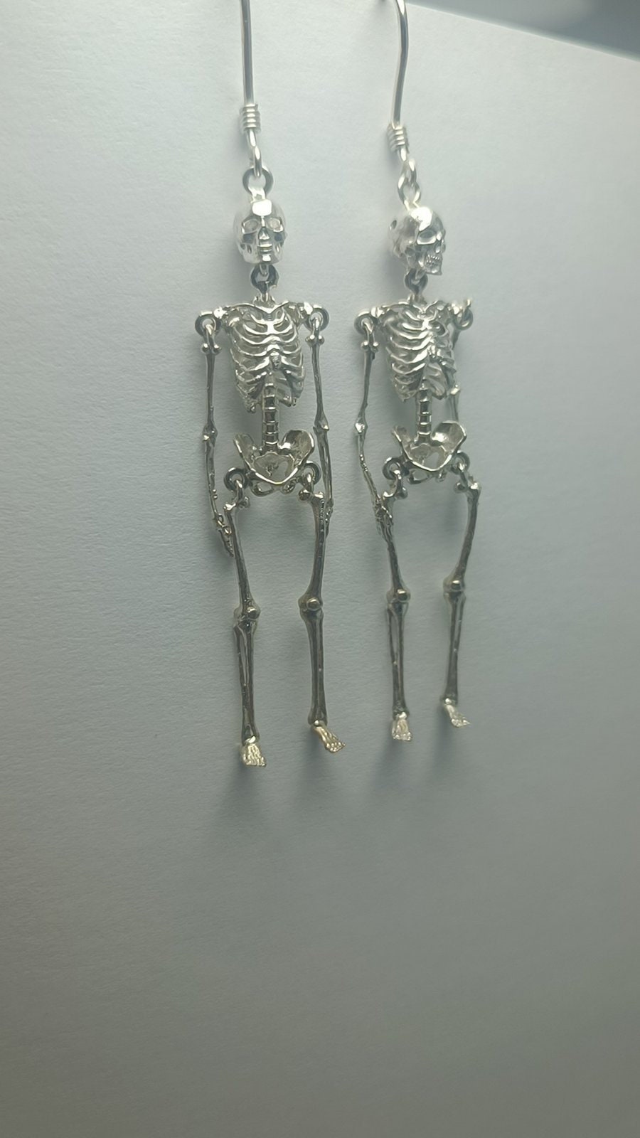 Movable Skeleton Bone Dangle Earrings