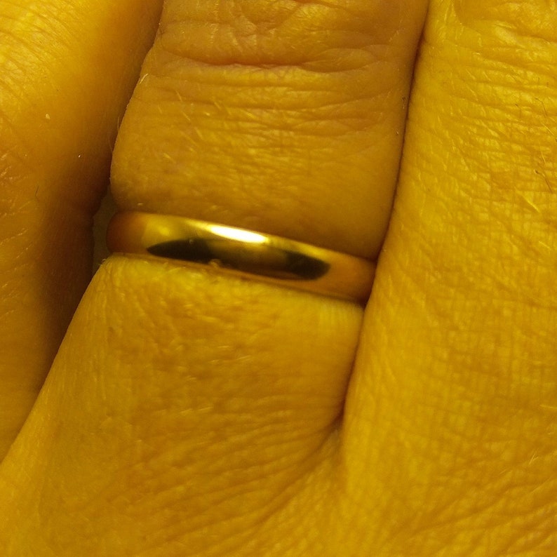 gift for her width is 3 mm custom ladies ring size regular fit anniversary or wedding band solid 14K rose gold polished domed engagement
