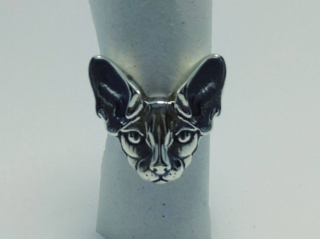 N Cat Rings Cat Rings. Ring Silver Jewelry Cat Noir Ring Cat Jewelry. Animal Rings ...