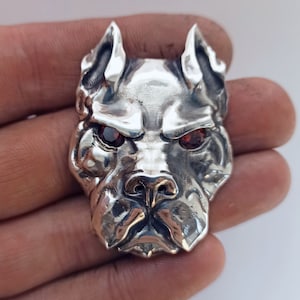 staffordshire bull terrier jewelry sterling silver pendant