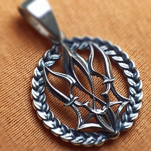 tryzub necklace pendant sterling silver charm